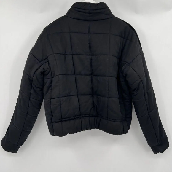 Avec Les Filles Curpo-Feel Thermal Puff Flight Jacket Velvet Trim Size Large - Picture 6 of 11